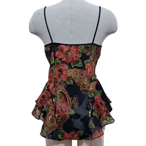 Vintage Victoria's Secret Floral Intimates Y2K Bodysuit Small Multi- Color - Picture 6 of 14